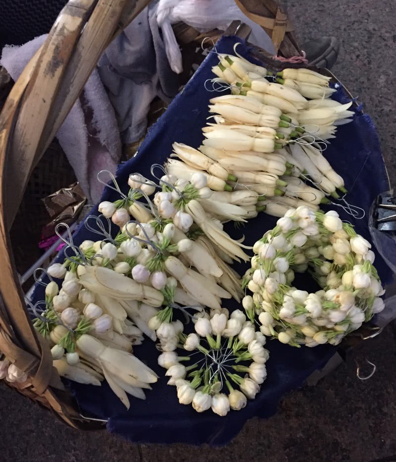 White orchid, jasmine and gardenia are fifty cents each.