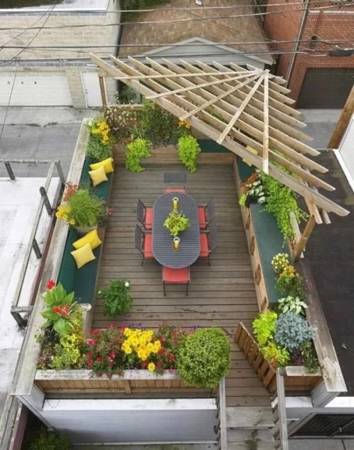 12 beautifully designed terraces can't be wasted on building a small sky garden.