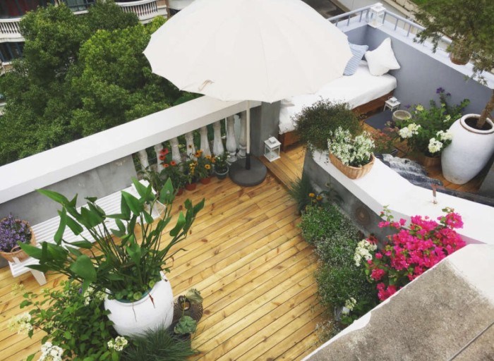 14 design cases of terrace gardens A terrace is equal to a hanging garden