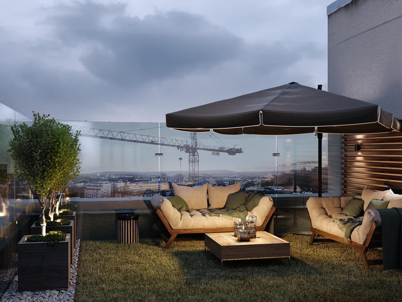 11 roof landscape design cases net friend calls: It is simply a paradise on the roof