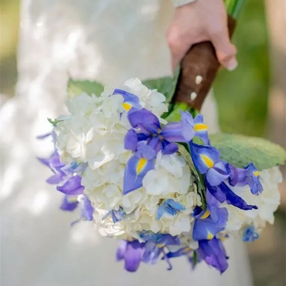 Zhang Xinyu's wedding not only has beautiful iris flowers, but also hides the color trend of the next season