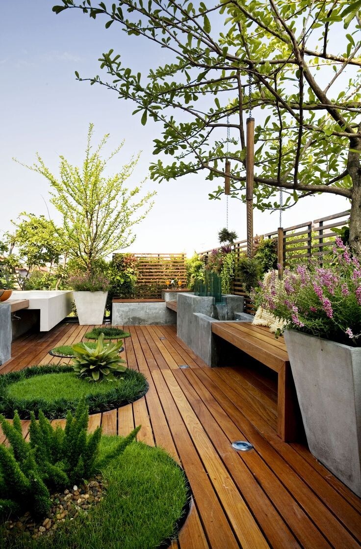 There are 12 terrace garden design cases. Which style is your favorite?