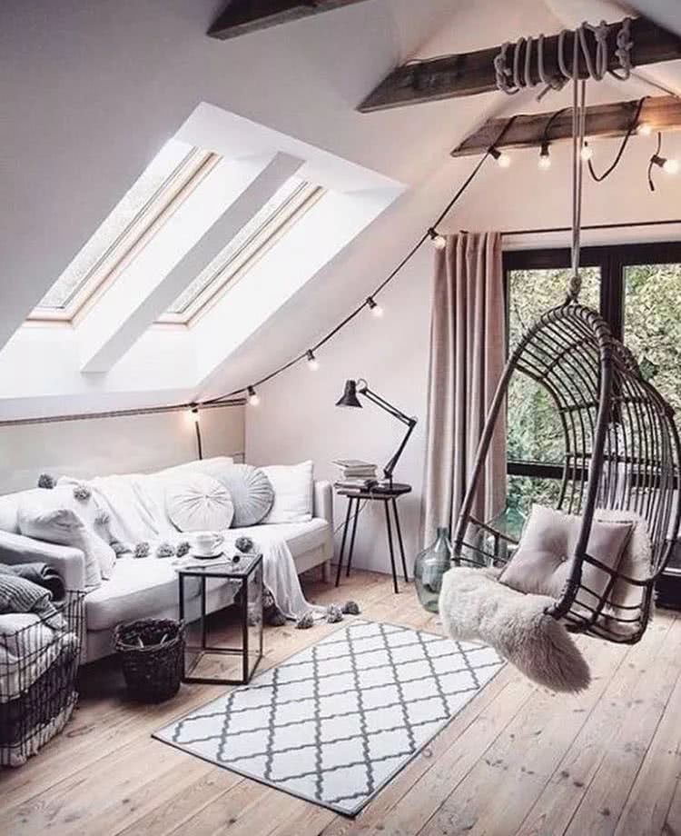 If you can't afford a big house, a small attic can be beautiful.