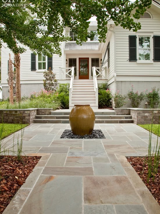 The effect pictures of 11 courtyard landscaping designs are whispering in the courtyard, drinking tea and taking a rest.