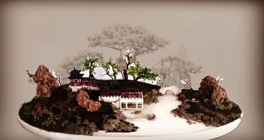 The construction of bonsai garden in China needs to define the rational layout of functions.