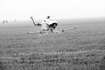 The drone is busy with spring ploughing to keep up with it.