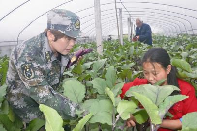 Follow our company commander Cao to grow vegetables and run to the rich road.