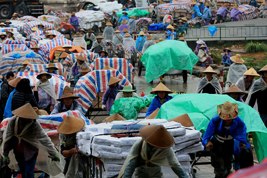 Guangxi Lihuo border trade needs rain or shine