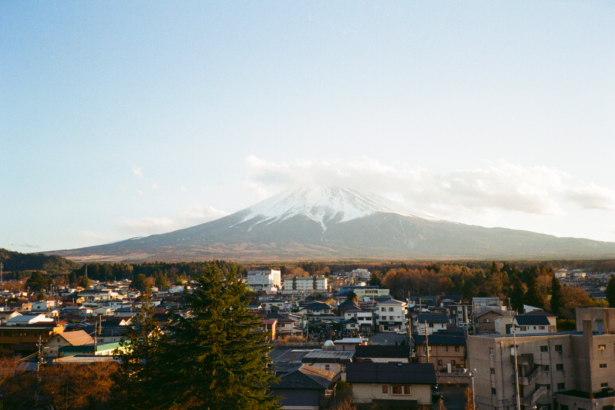 Transform the small town of empty houses at the foot of Mount Fuji based on old houses. HostelSARUYA